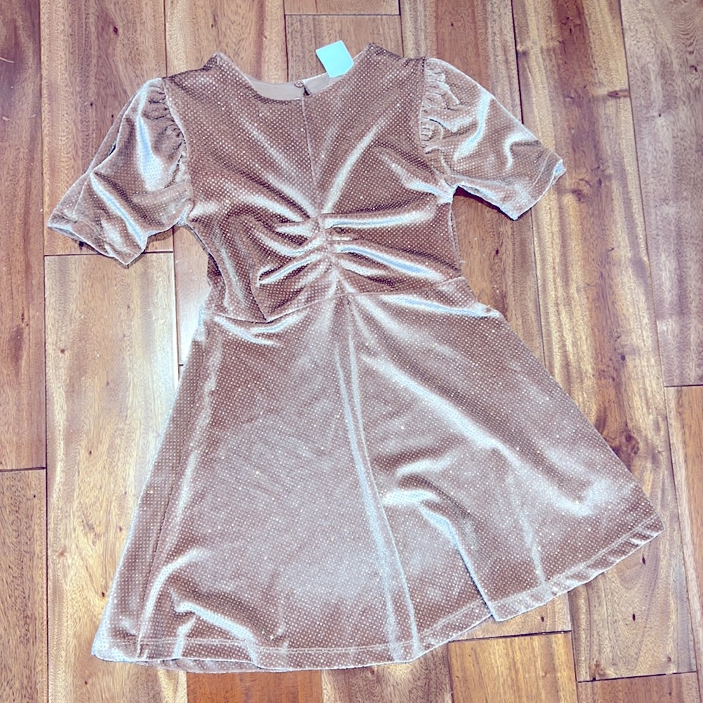 Zara Girls Velvet Sparkle Dress